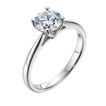 Solitaire diamond ring
